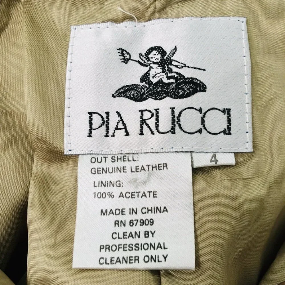 Vtg Pia Rucci Suede Leather Jodhpur Pants Sz 4 Distressed Festival Grunge AS IS